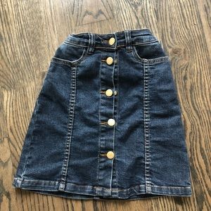 Molo girls britney denim skirt size 5-6